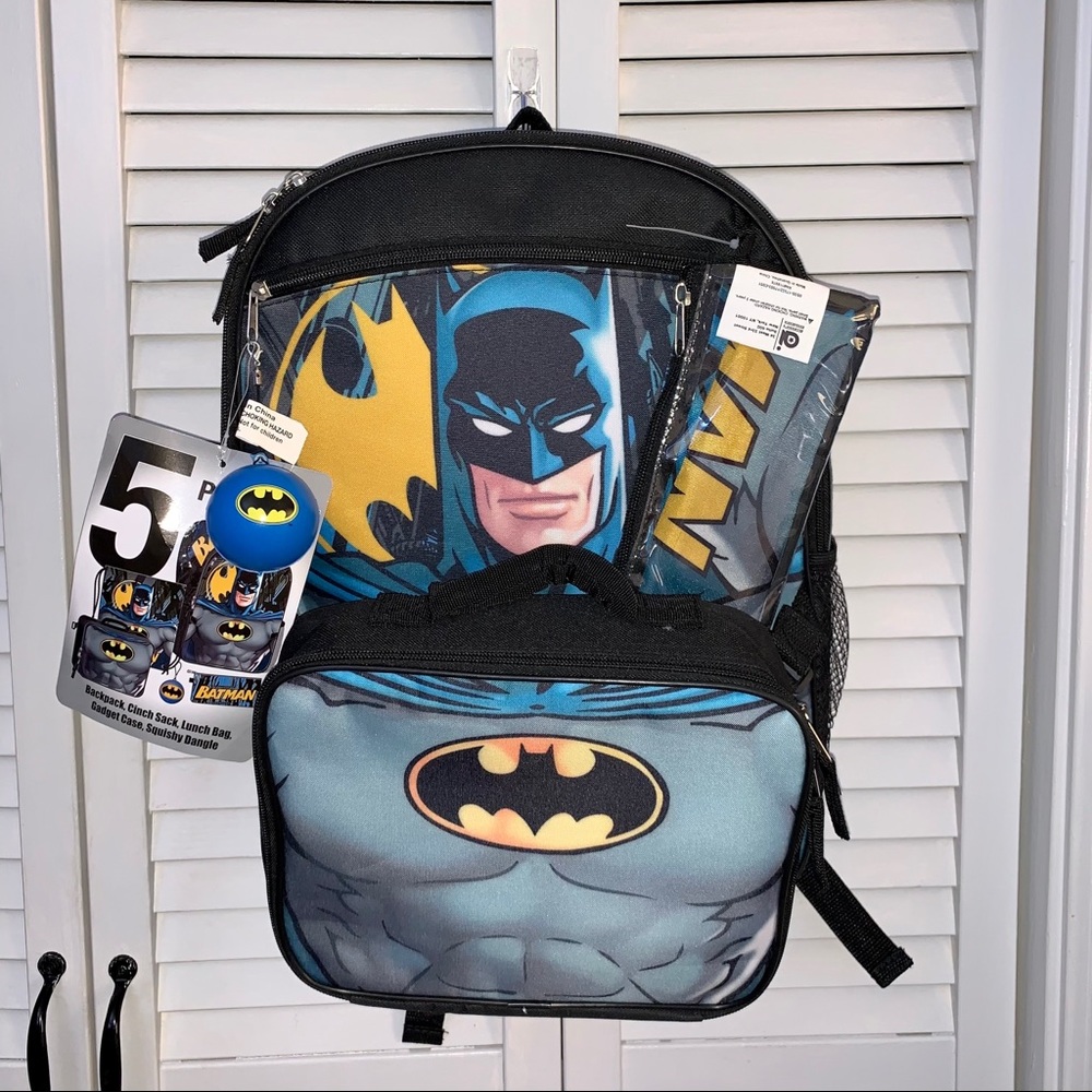 Batman 5 piece backpack set ✨